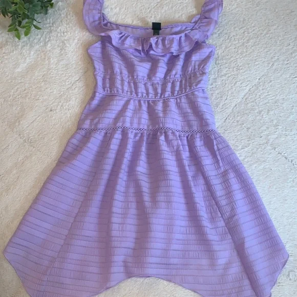 Wild Fable Lavender Texture Ruffle Fit & Flare Dress EUC XS - Picture 12 of 12